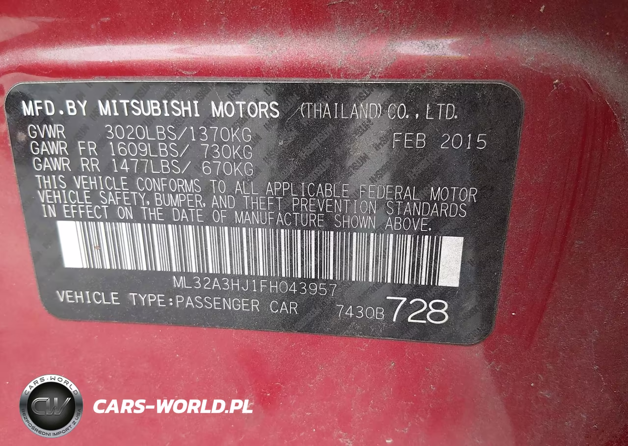 2015 Mitsubishi Mirage De VIN:ML32A3HJ1FH043957 - 9