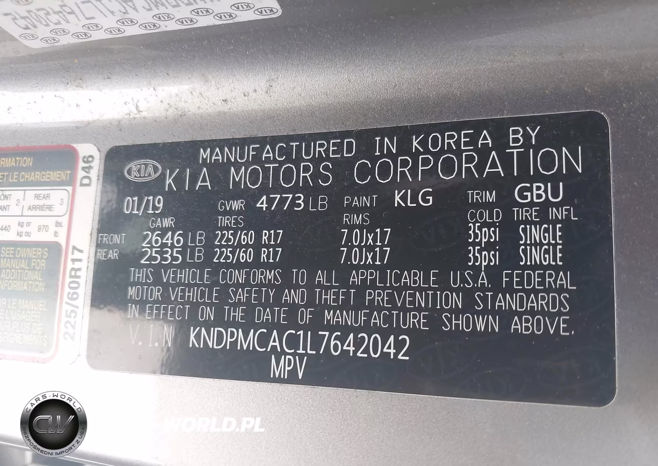 2020 Kia Sportage Lx VIN:KNDPMCAC1L7642042 - 9