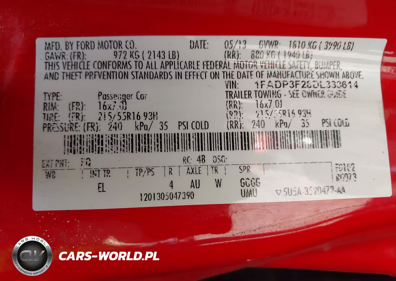 2013 Ford Focus Se VIN:1FADP3F28DL333614 - 9
