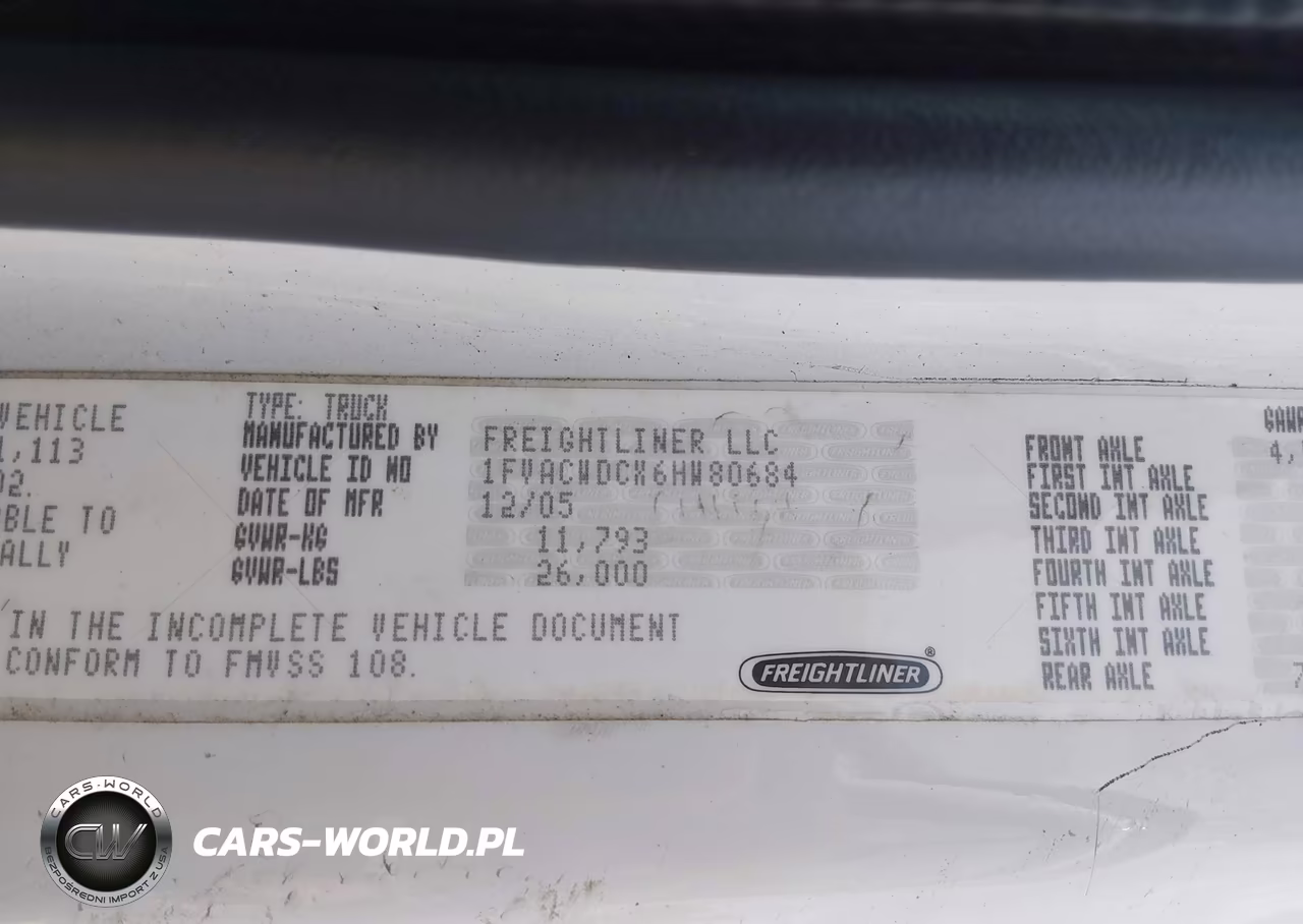2006 Freightliner M2 106 Medium Duty VIN:1FVACWDCX6HW80684 - 9