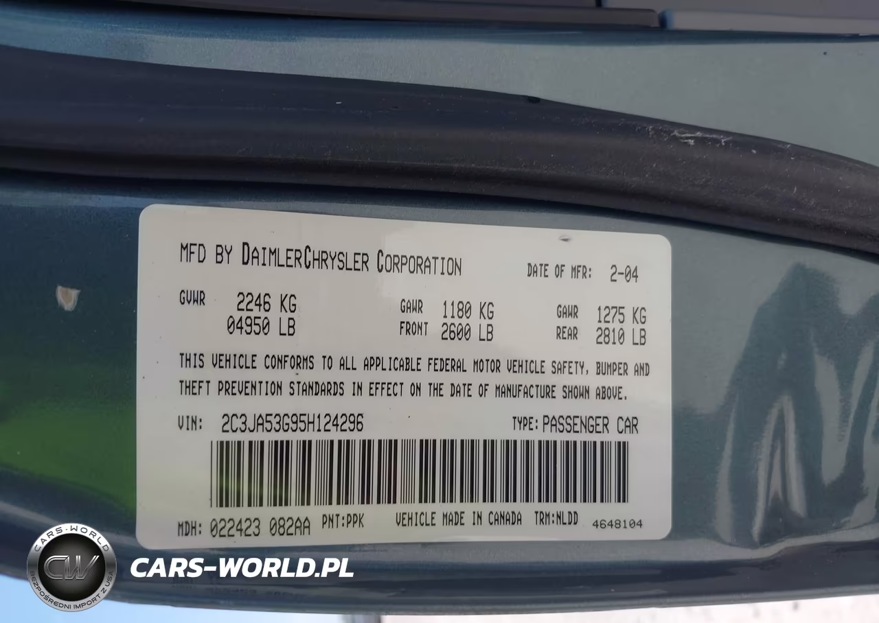 2005 Chrysler 300 Touring VIN:2C3JA53G95H124296 - 9