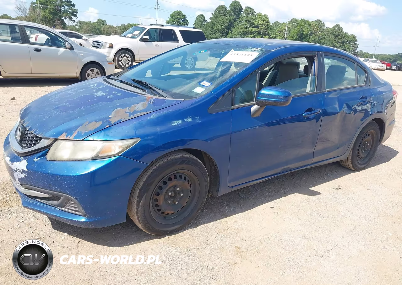 2014 Honda Civic Lx VIN:2HGFB2E52EH553502 - 2