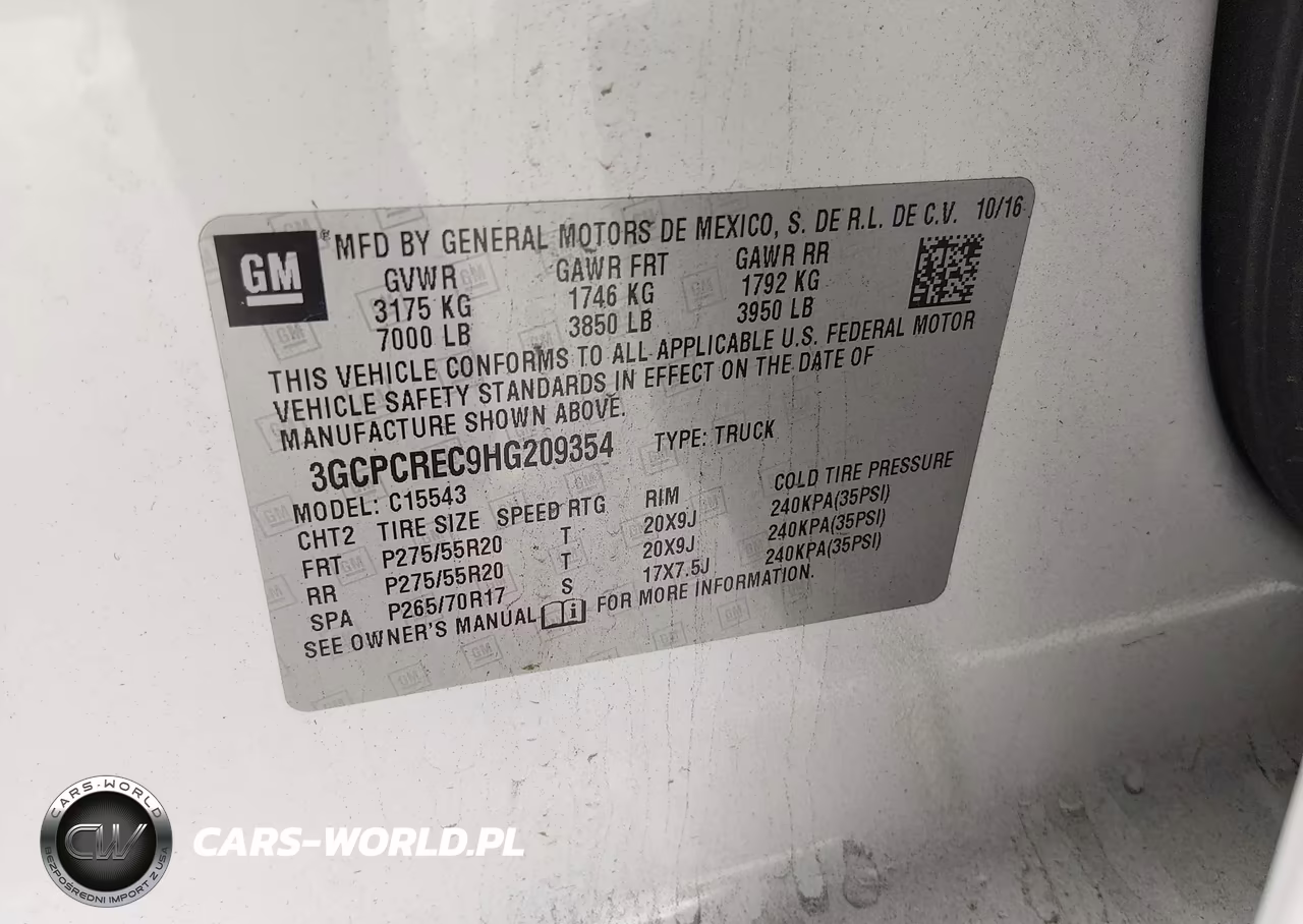 2017 Chevrolet Silverado 1500 Lt VIN:3GCPCREC9HG209354 - 9