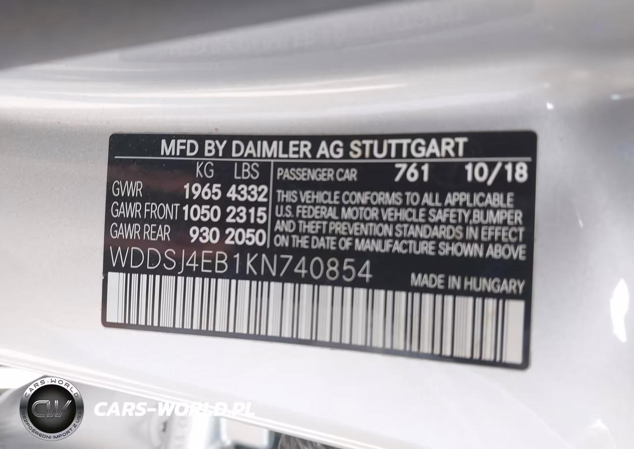 2019 Mercedes-Benz Cla 250 VIN:WDDSJ4EB1KN740854 - 9