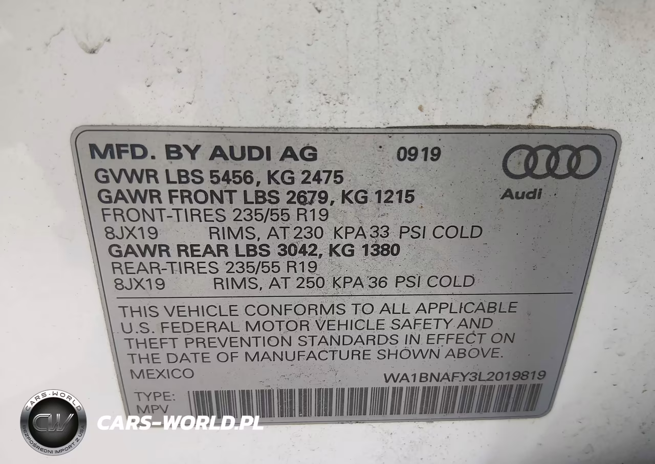 2020 Audi Q5 Premium Plus 45 Tfsi Quattro S Tronic VIN:WA1BNAFY3L2019819 - 9