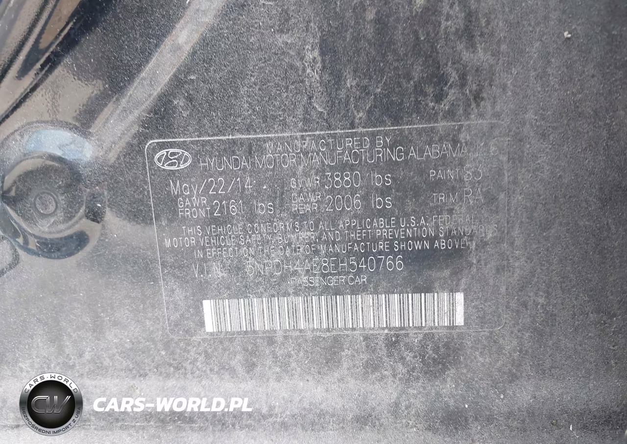 2014 Hyundai Elantra Se VIN:5NPDH4AE8EH540766 - 9
