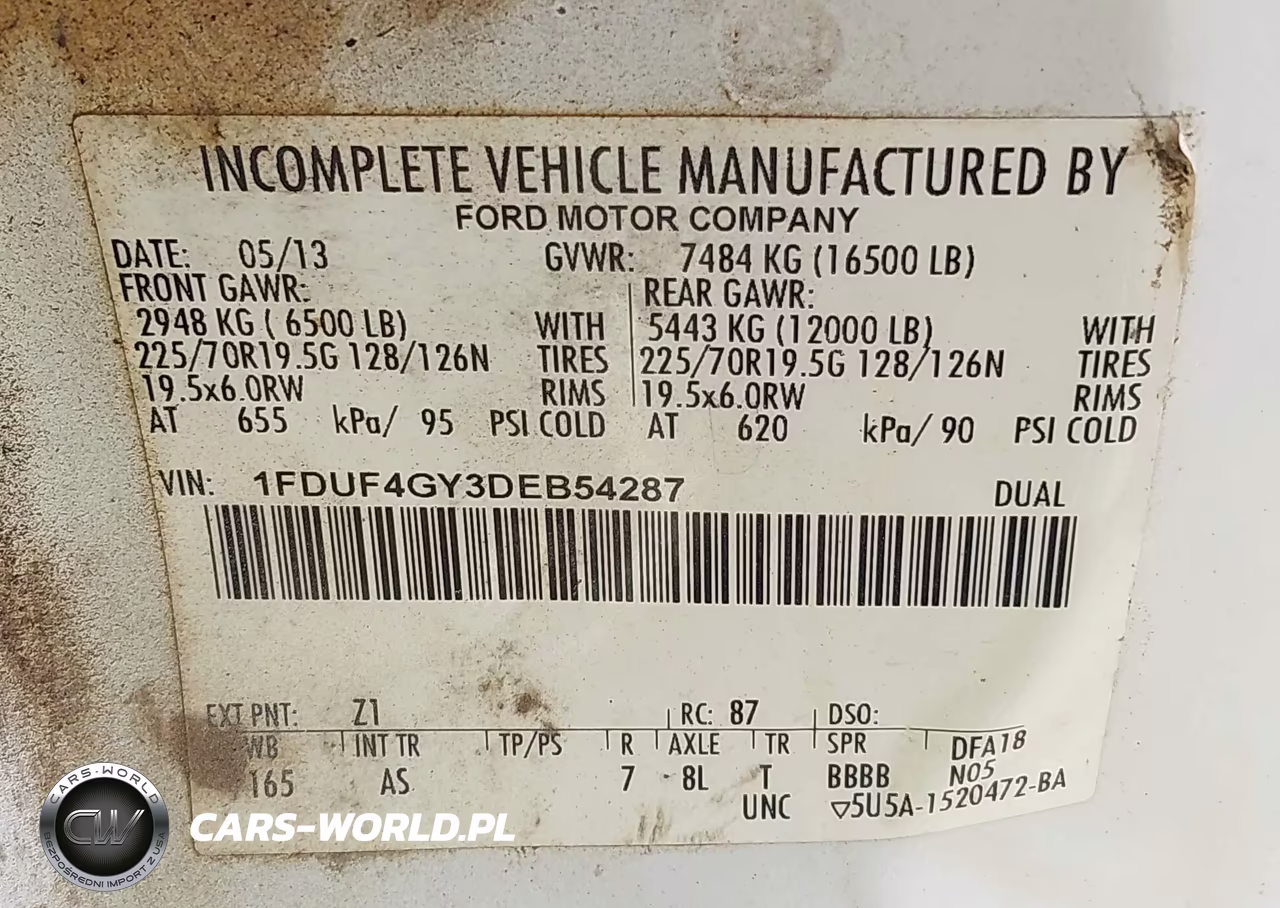 2013 Ford F-450 Chassis Xl-Xlt VIN:1FDUF4GY3DEB54287 - 8