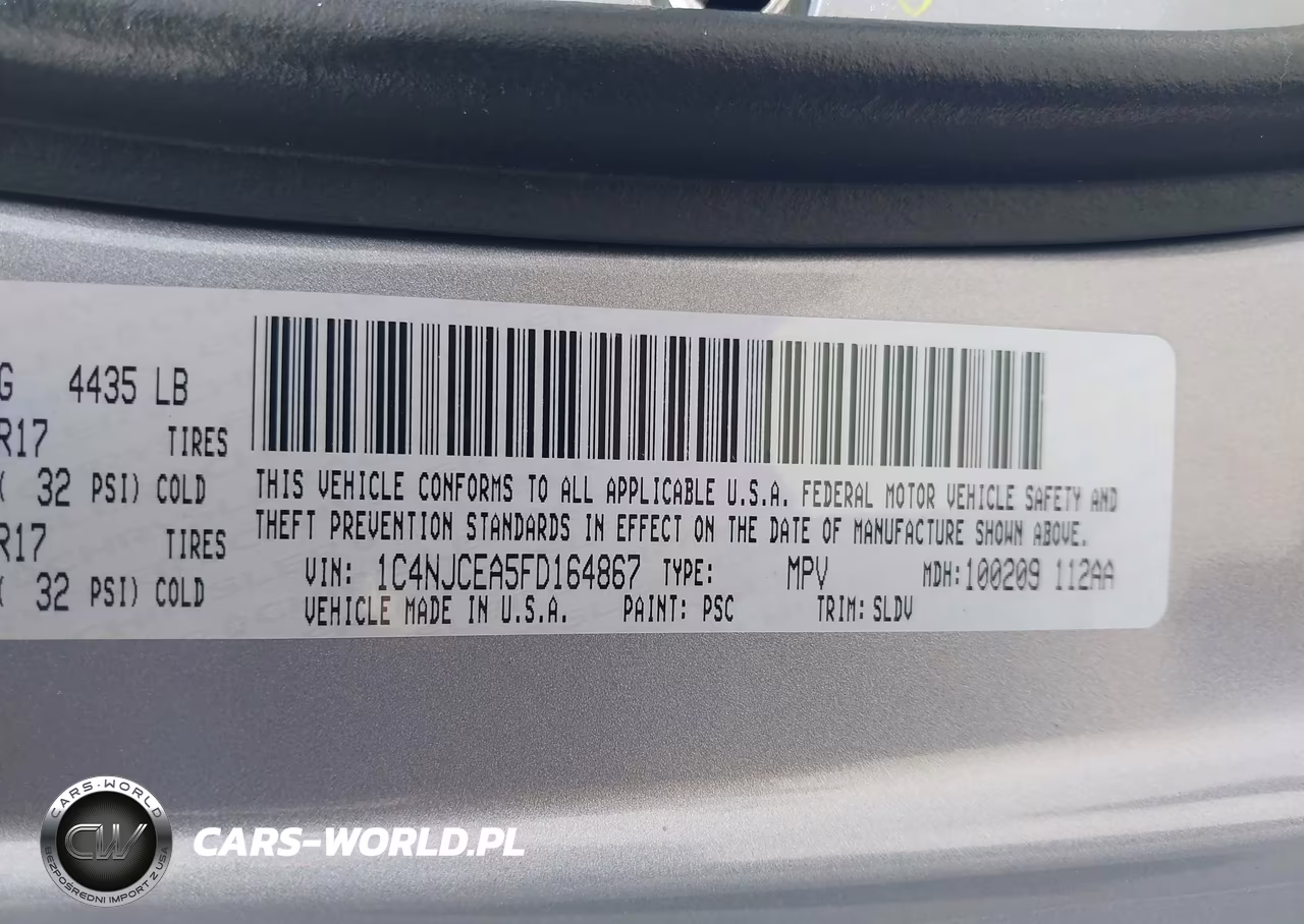 2015 Jeep Compass High Altitude Edition VIN:1C4NJCEA5FD164867 - 9