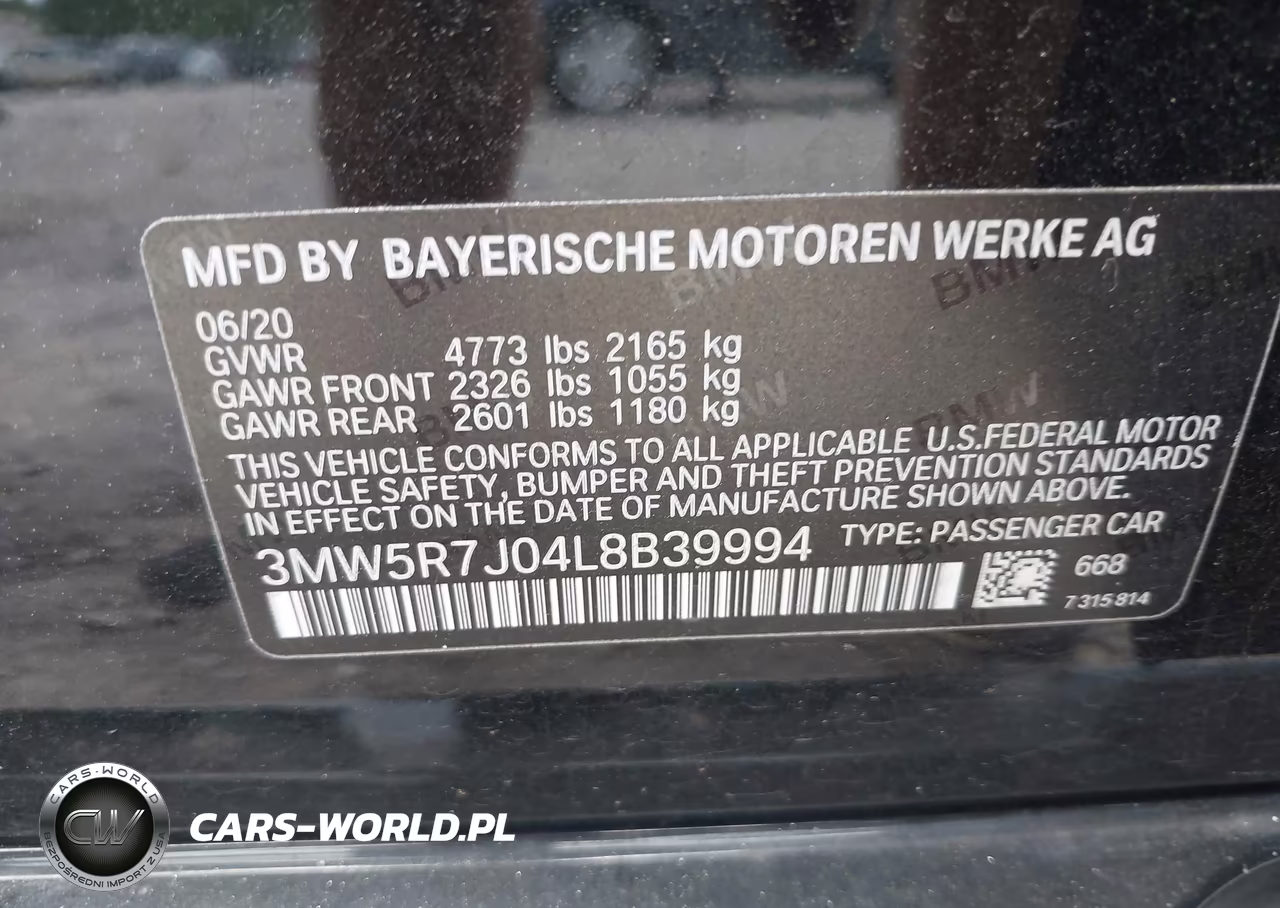 2020 BMW 330I xDrive VIN:3MW5R7J04L8B39994 - 9