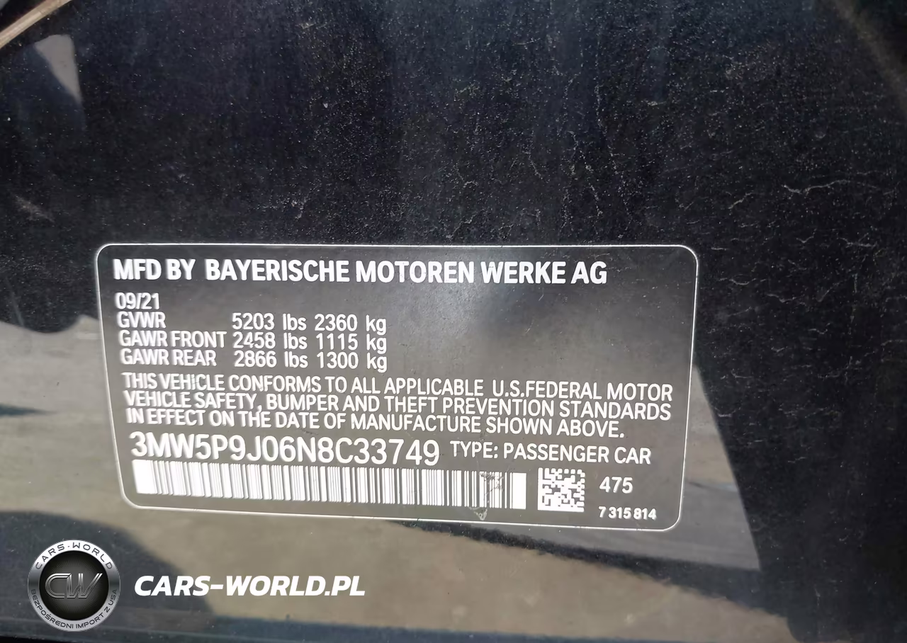 2022 BMW 330E xDrive VIN:3MW5P9J06N8C33749 - 9