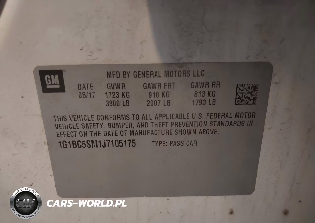 2018 Chevrolet Cruze Ls Auto VIN:1G1BC5SM1J7105175 - 9