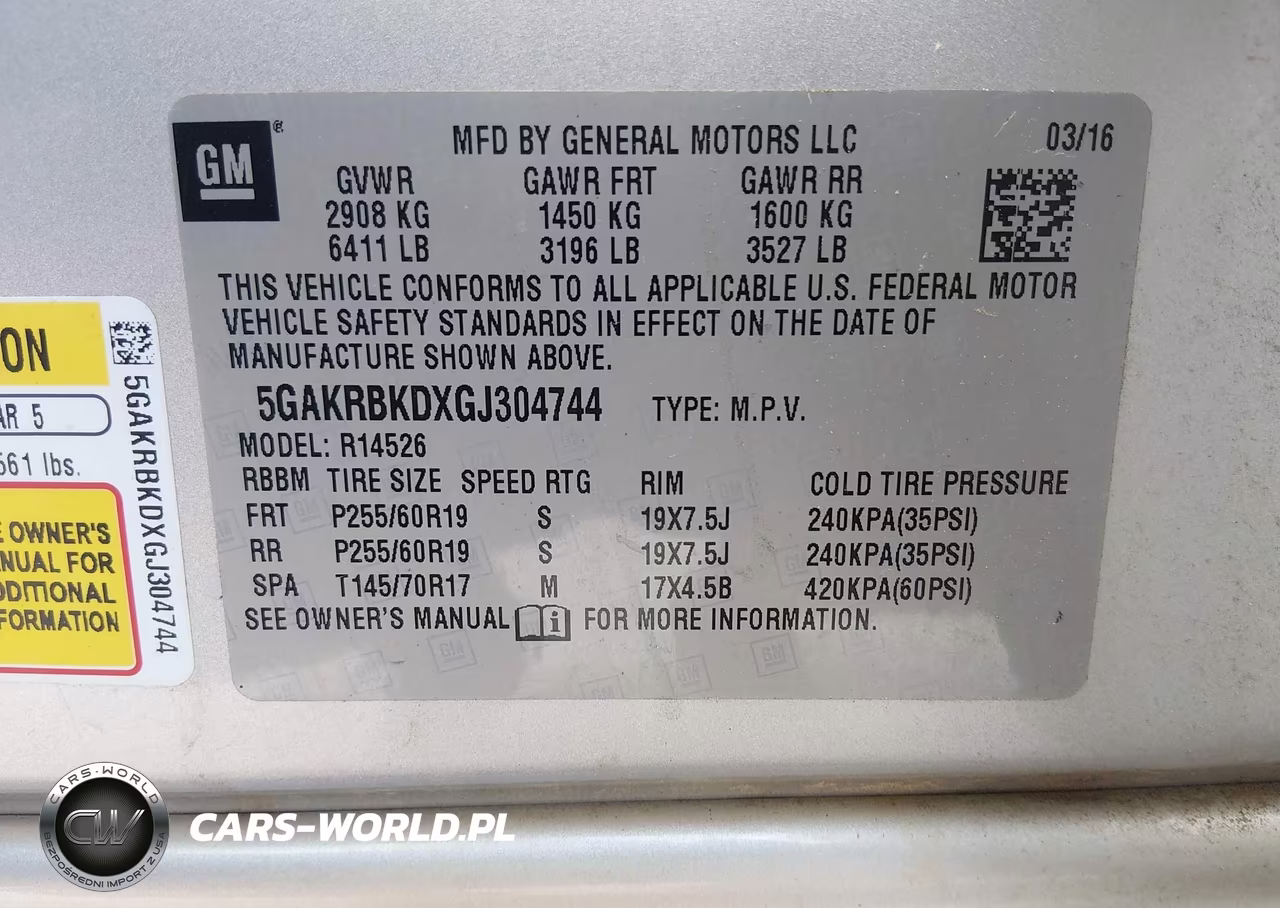 2016 Buick Enclave Leather VIN:5GAKRBKDXGJ304744 - 9