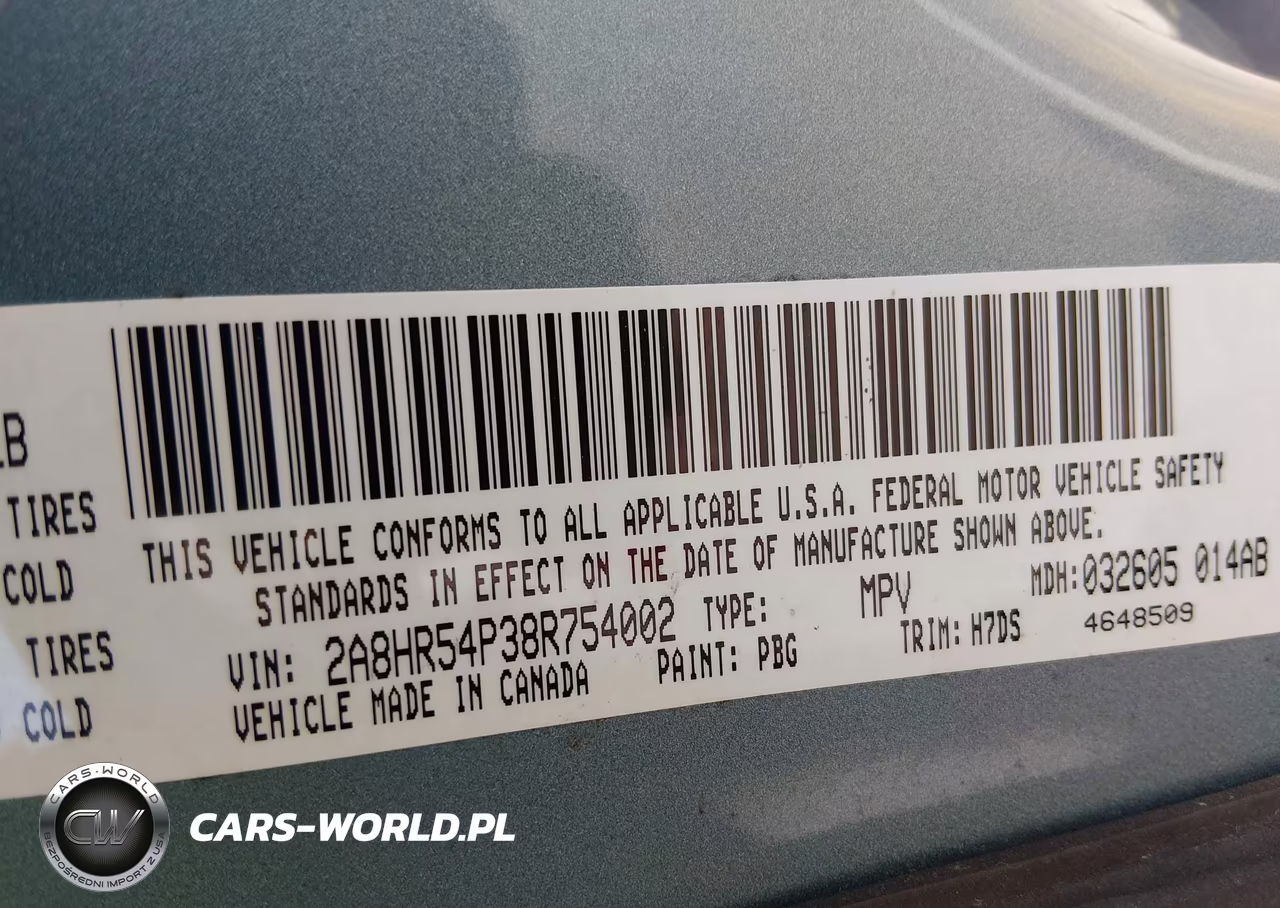 2008 Chrysler Town & Country Touring VIN:2A8HR54P38R754002 - 9