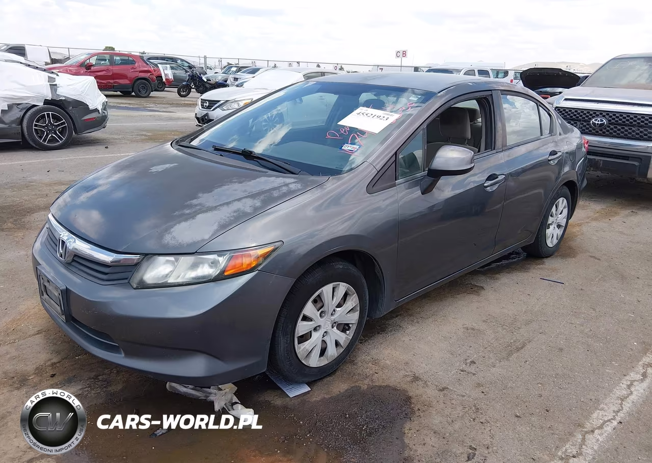 2012 Honda Civic Lx VIN:2HGFB2E52CH553335 - 2