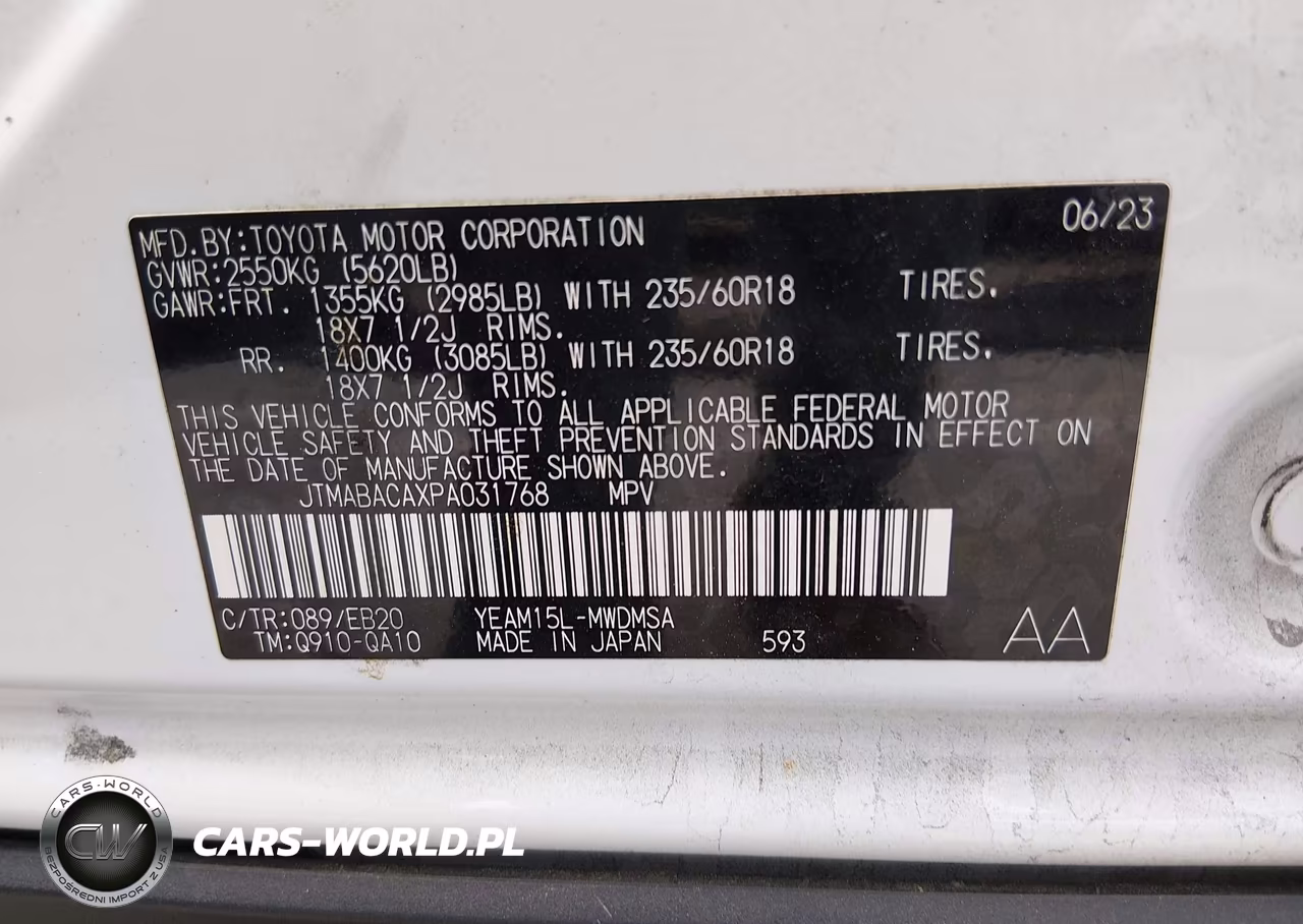 2023 Toyota Bz4X Xle VIN:JTMABACAXPA031768 - 9