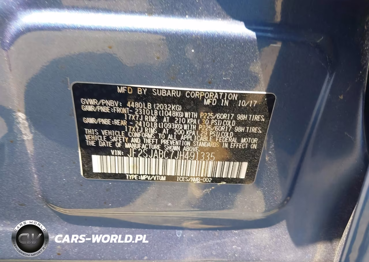 2018 Subaru Forester 2.5I VIN:JF2SJABC7JH491335 - 9