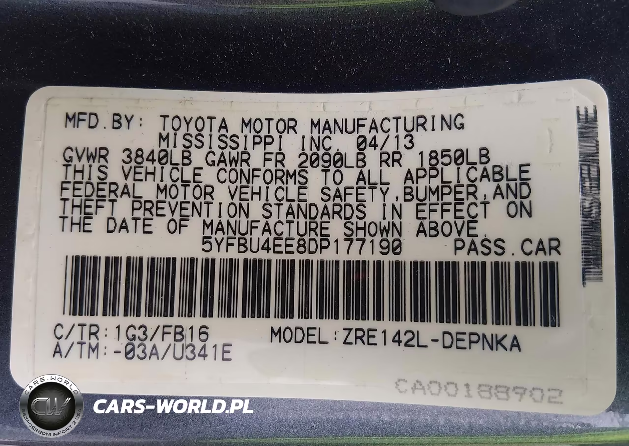 2013 Toyota Corolla Le VIN:5YFBU4EE8DP177190 - 9