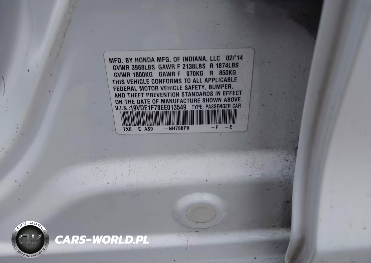 2014 Acura Ilx 2.0L VIN:19VDE1F78EE013549 - 9