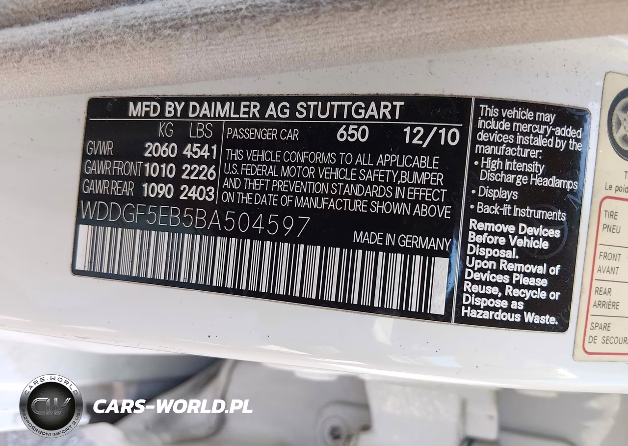 2011 Mercedes-Benz C 300 Luxury VIN:WDDGF5EB5BA504597 - 9