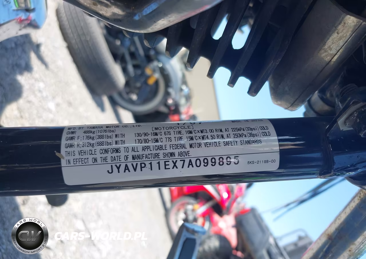 2007 Yamaha Xvs1100 VIN:JYAVP11EX7A099895 - 10