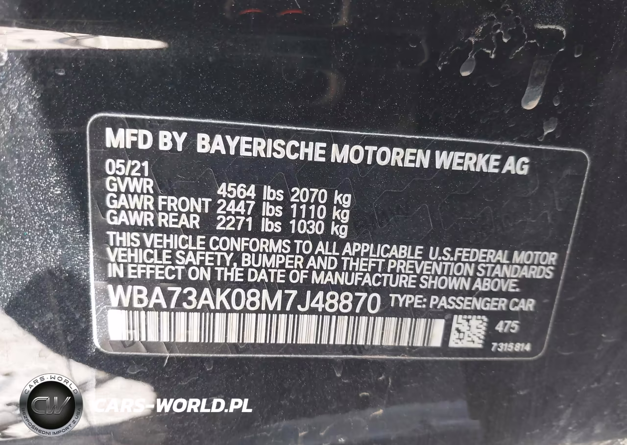 2021 BMW 228I Gran Coupe xDrive VIN:WBA73AK08M7J48870 - 9