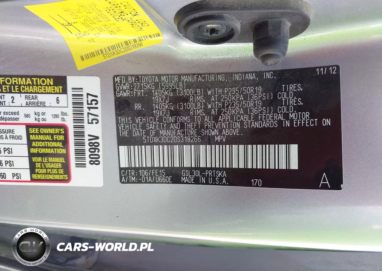 2013 Toyota Sienna Se 8 Passenger VIN:5TDXK3DC2DS318266 - 9