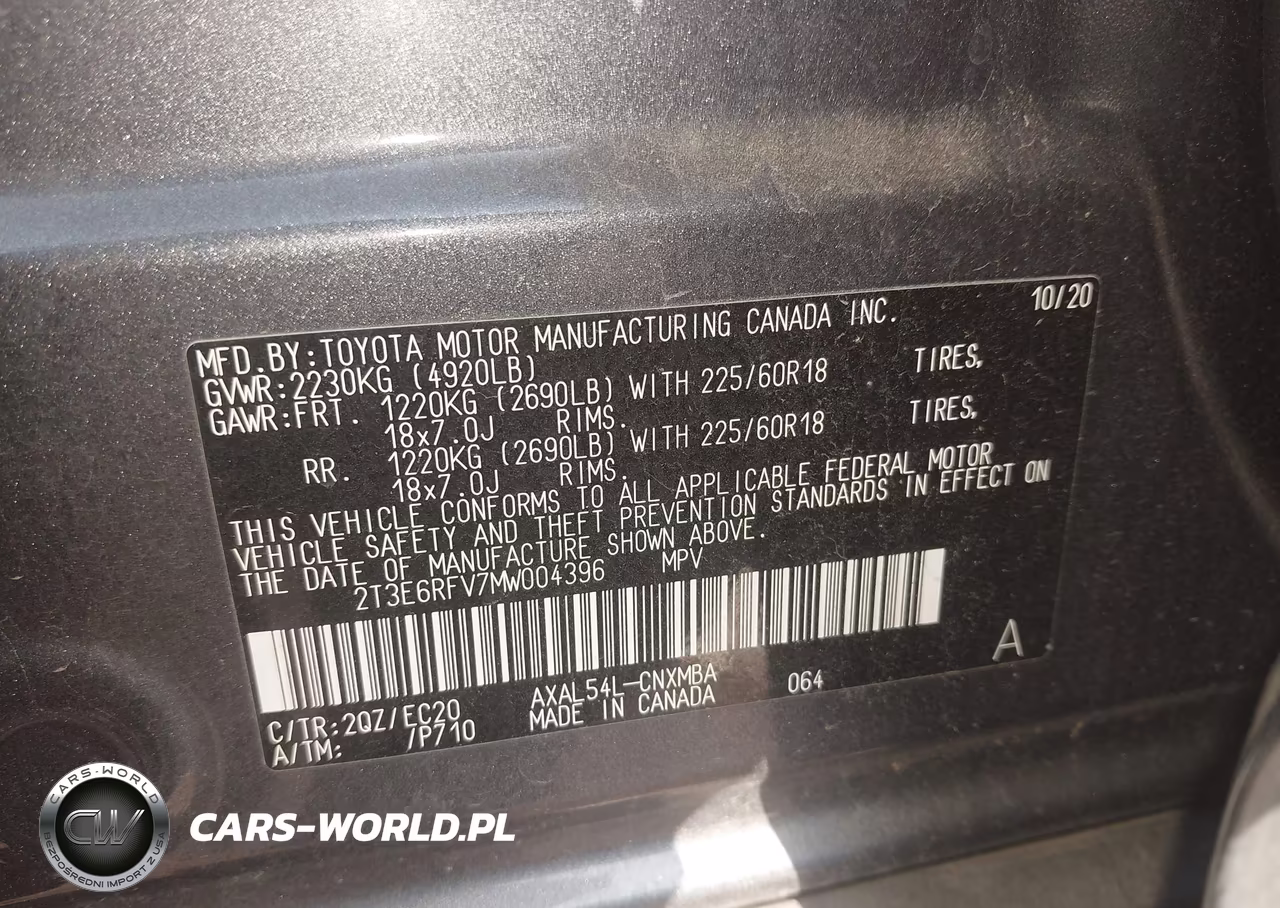 2021 Toyota Rav4 Hybrid Xse VIN:2T3E6RFV7MW004396 - 9
