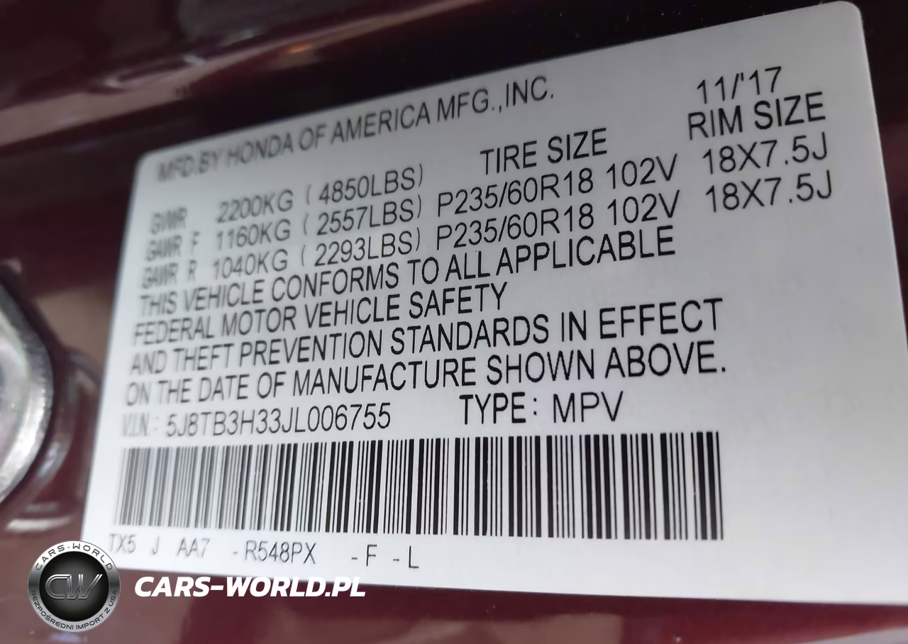 2018 Acura Rdx Acurawatch Plus Package VIN:5J8TB3H33JL006755 - 9