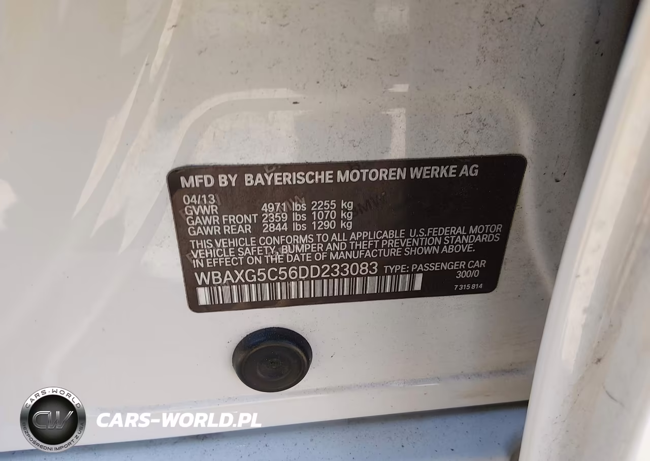 2013 BMW 528I VIN:WBAXG5C56DD233083 - 9