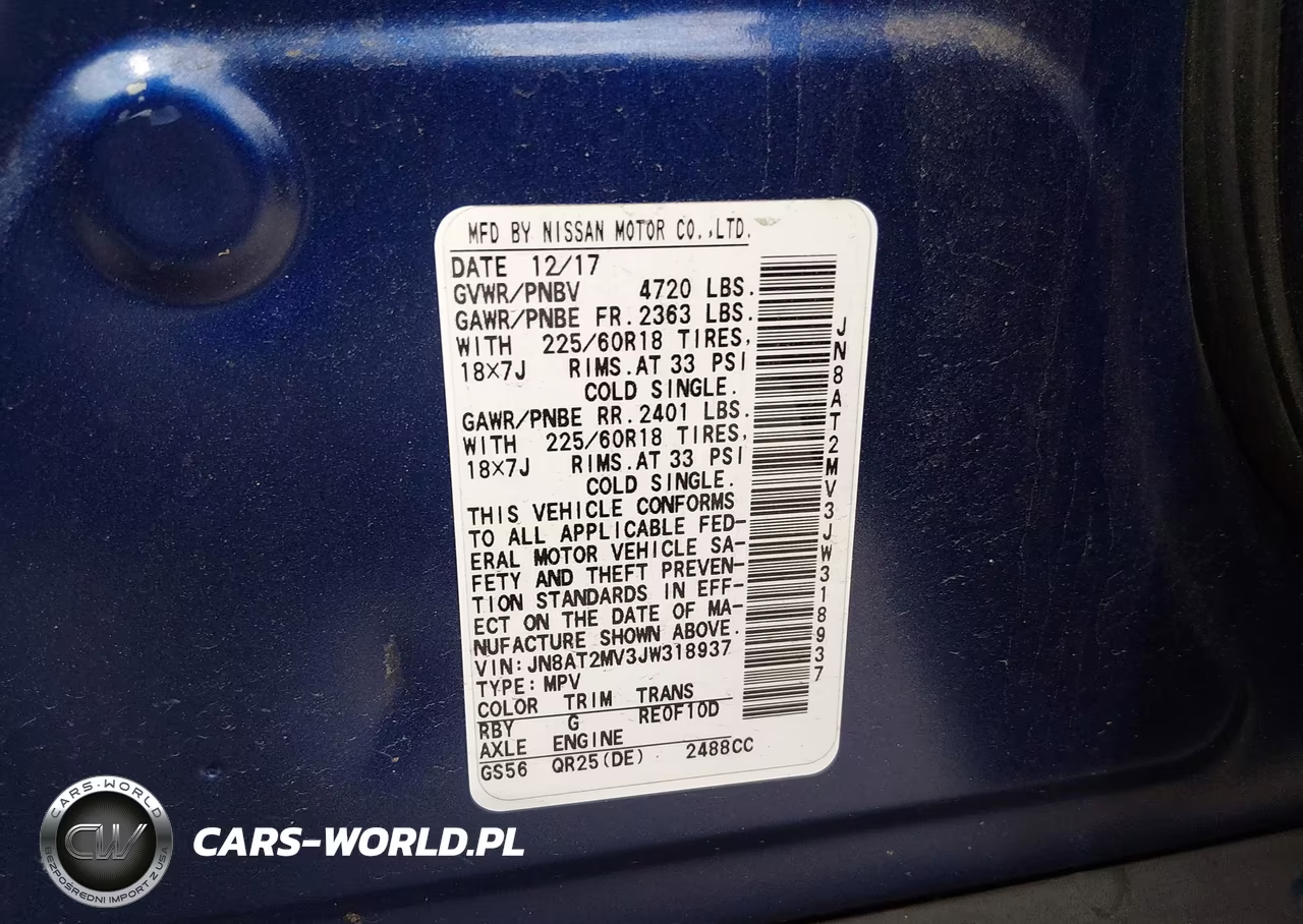 2018 Nissan Rogue Sl VIN:JN8AT2MV3JW318937 - 9