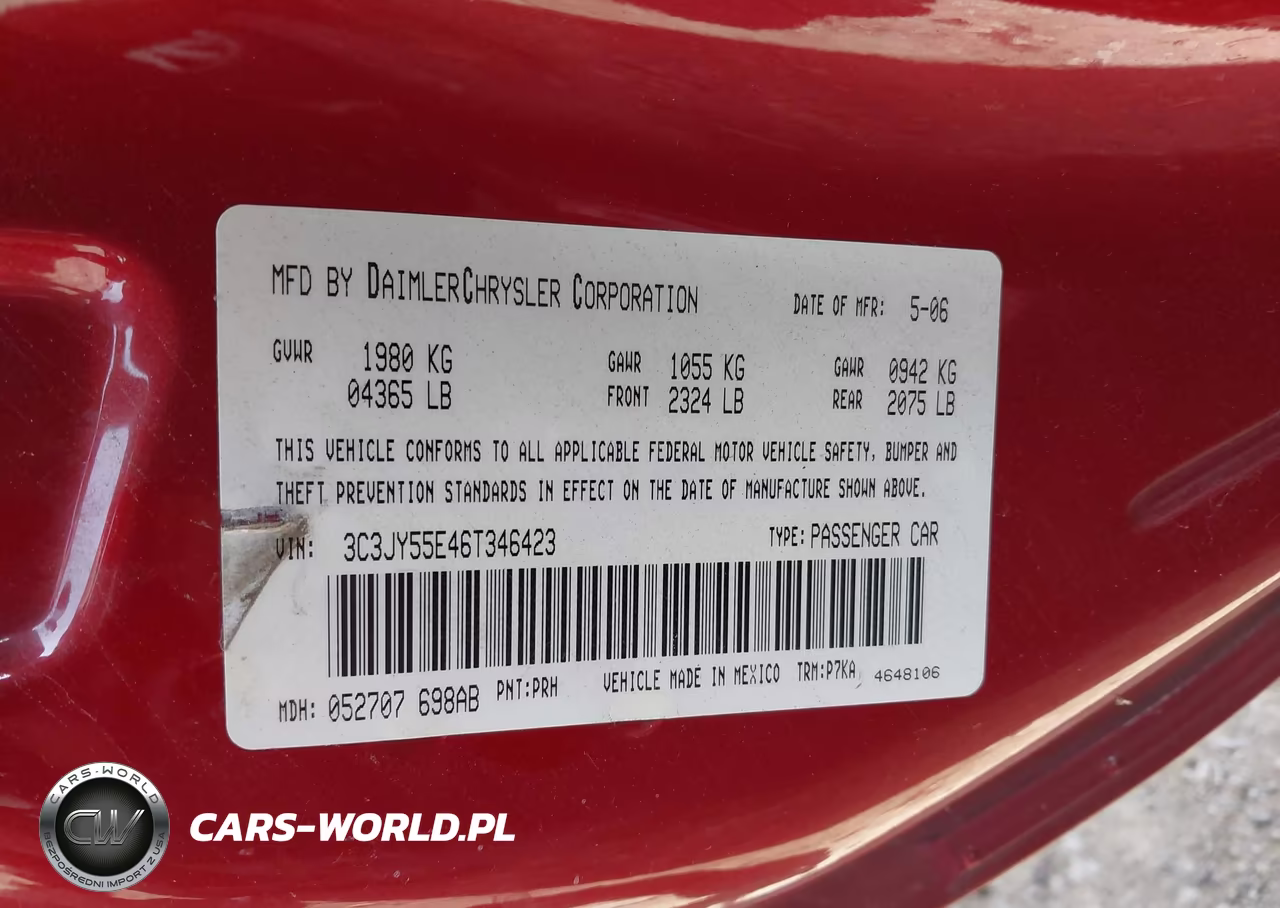 2006 Chrysler Pt Cruiser Touring VIN:3C3JY55E46T346423 - 9