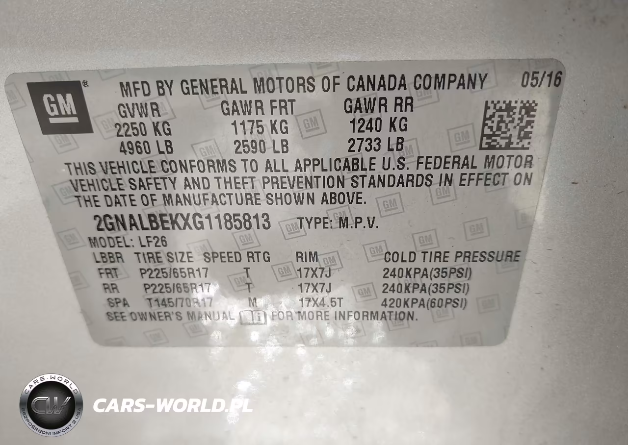 2016 Chevrolet Equinox Ls VIN:2GNALBEKXG1185813 - 9