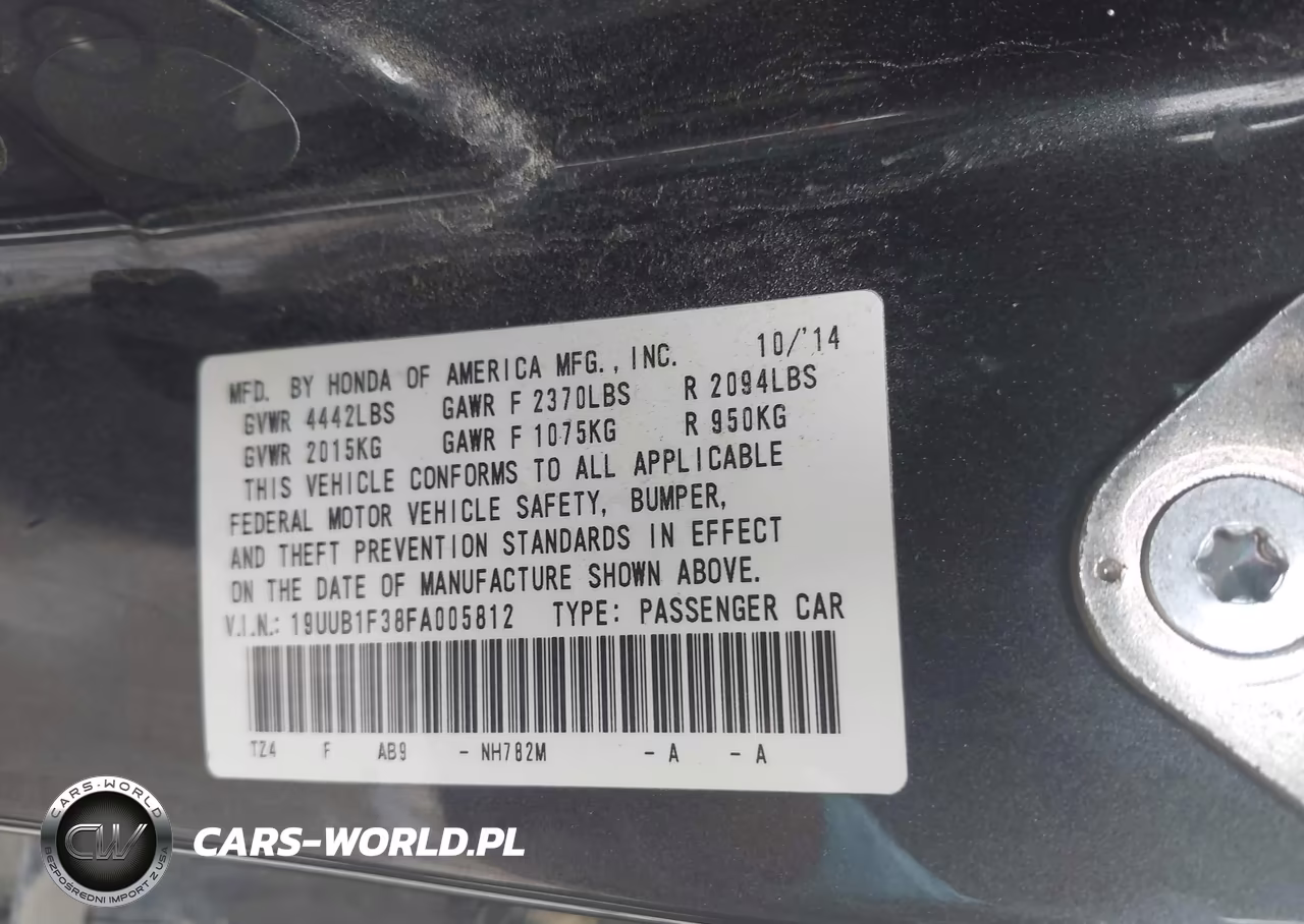 2015 Acura Tlx VIN:19UUB1F38FA005812 - 9