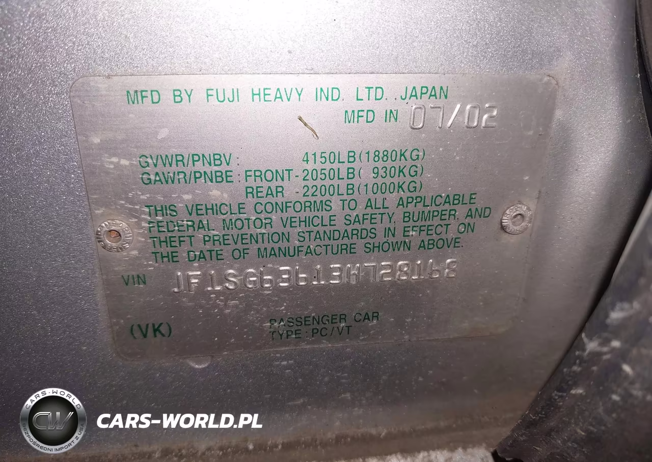 2003 Subaru Forester X VIN:JF1SG63613H728168 - 9