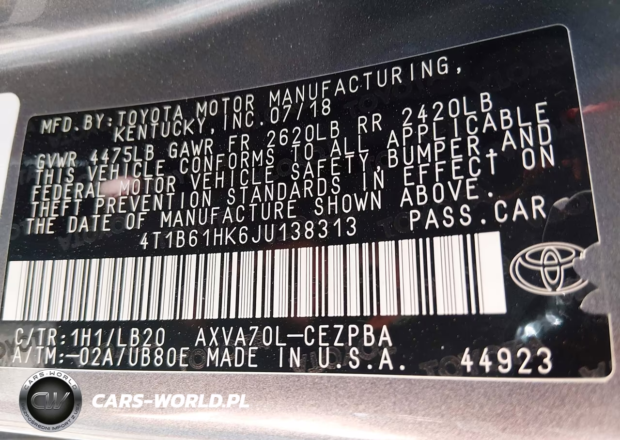 2018 Toyota Camry Xse VIN:4T1B61HK6JU138313 - 9