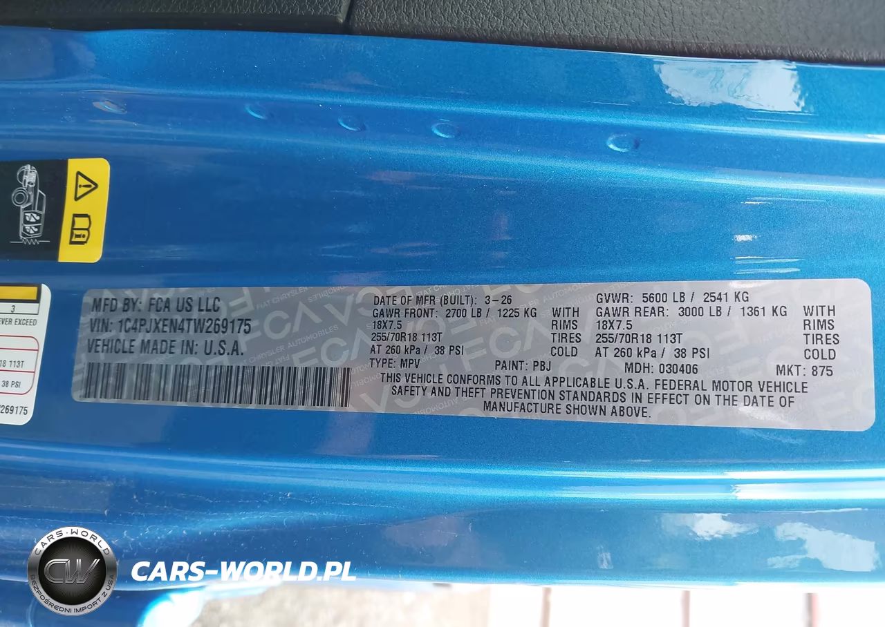 2026 Jeep Wrangler Sahara 4X4 VIN:1C4PJXEN4TW269175 - 9