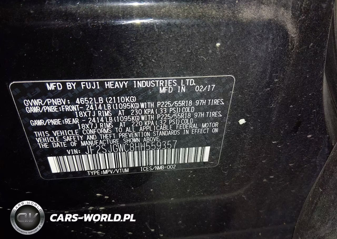 2017 Subaru Forester 2.0Xt Touring VIN:JF2SJGWC8HH559357 - 9