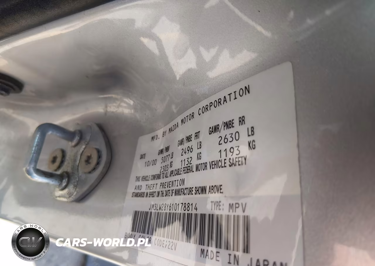 2001 Mazda Mpv Dx-Es-Lx VIN:JM3LW28Y610178814 - 9