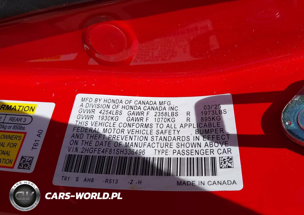 2025 Honda Civic Hybrid Sport-Sport Touring VIN:2HGFE4F81SH336496 - 9