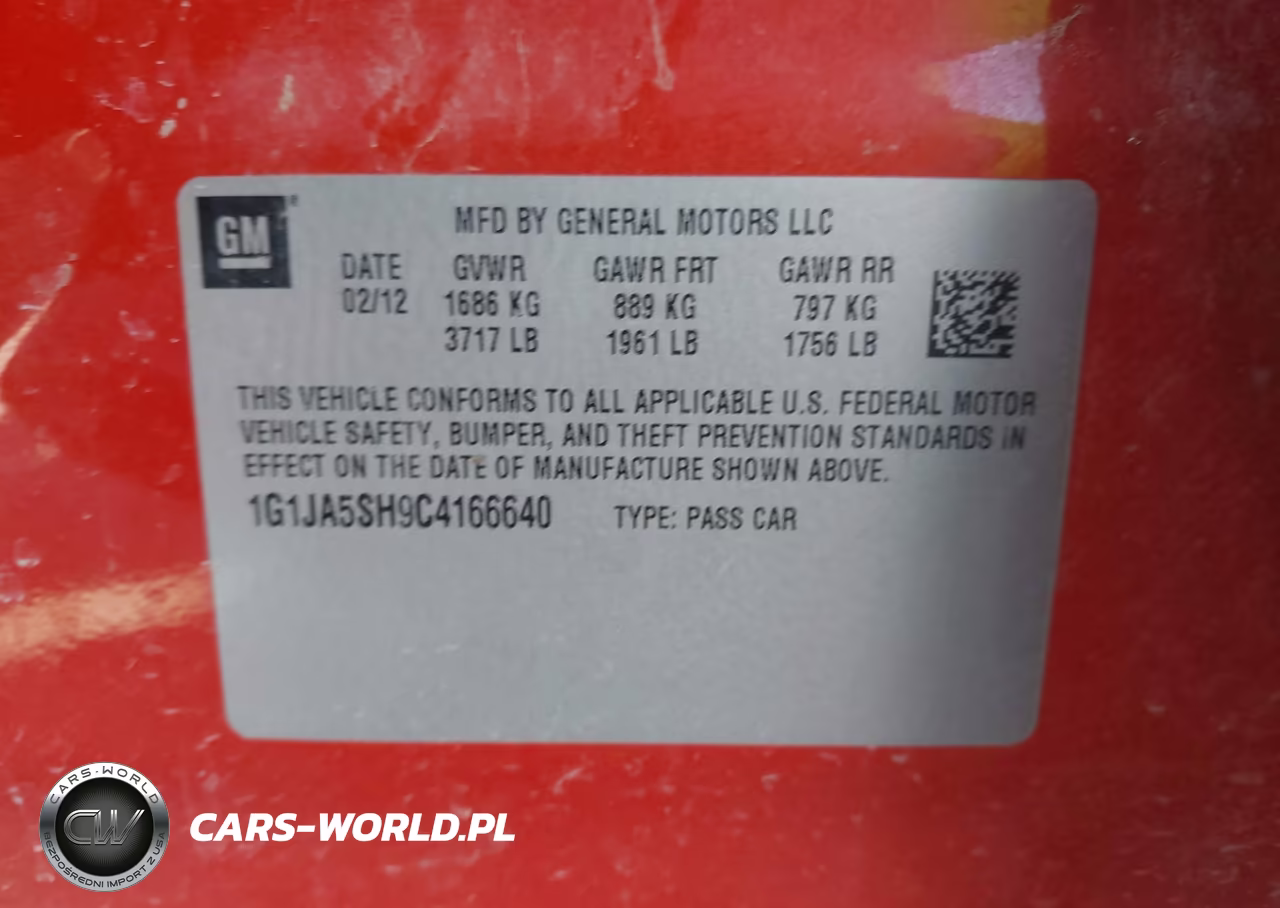 2012 Chevrolet Sonic 2Ls VIN:1G1JA5SH9C4166640 - 9