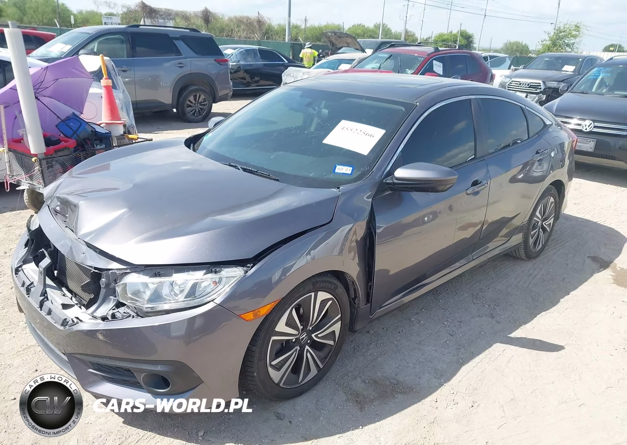 2018 Honda Civic Ex-T VIN:JHMFC1F33JX017617 - 2