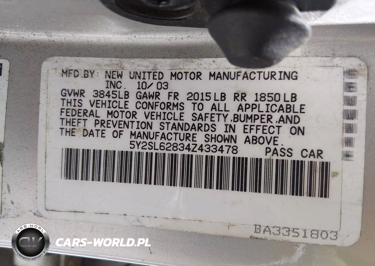 2004 Pontiac Vibe VIN:5Y2SL62834Z433478 - 9