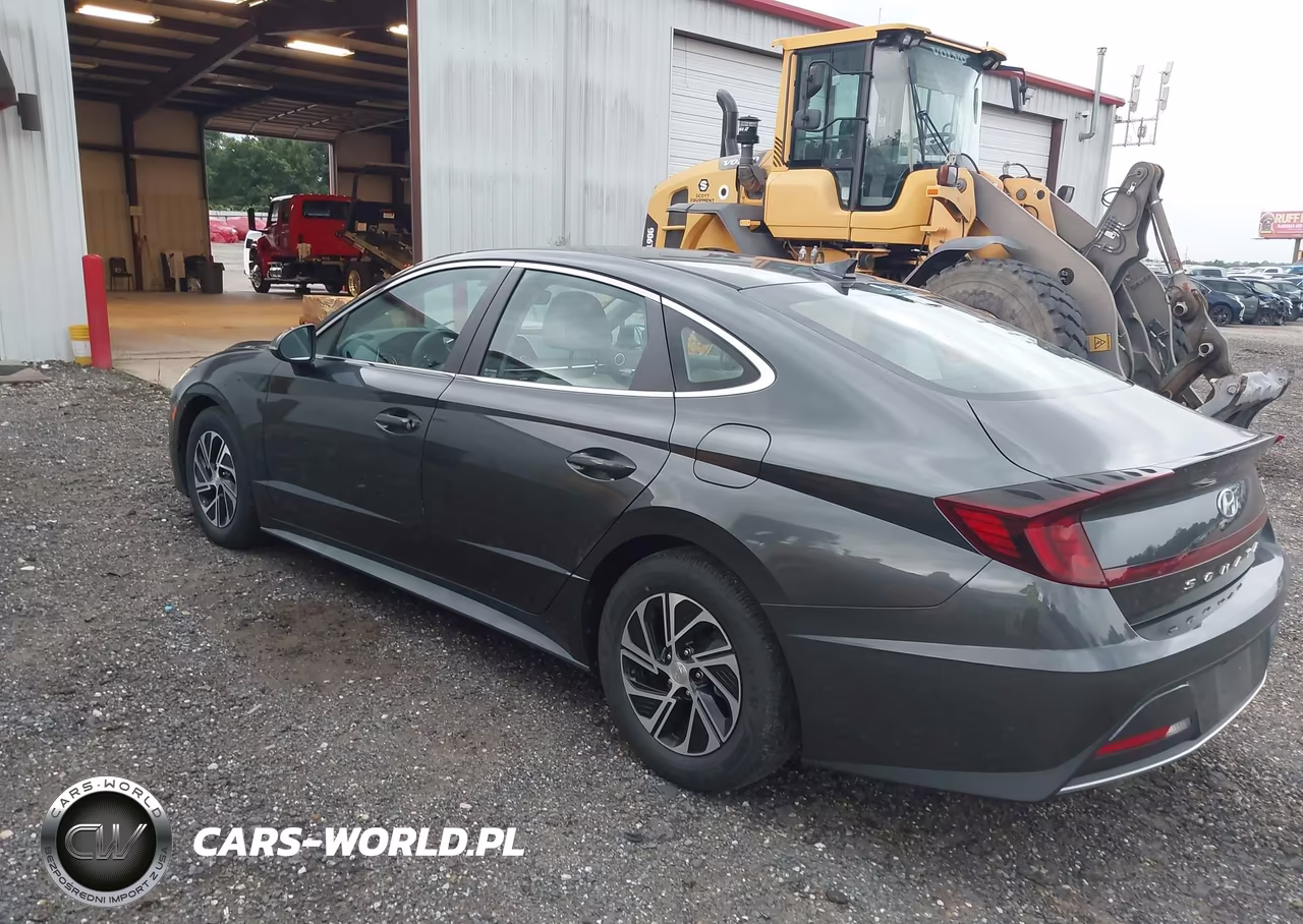 2021 Hyundai Sonata Blue VIN:KMHL24JJ7MA028976 - 3