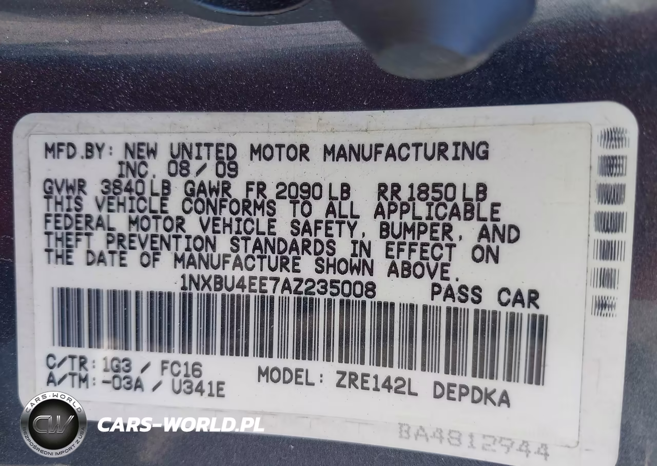 2010 Toyota Corolla Le VIN:1NXBU4EE7AZ235008 - 9