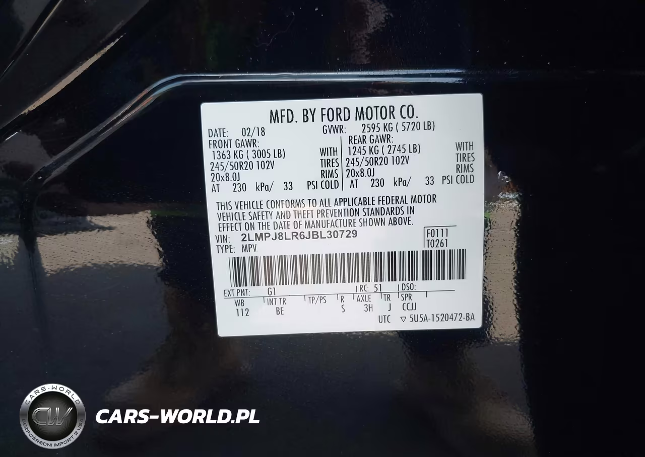 2018 Lincoln Mkx Reserve VIN:2LMPJ8LR6JBL30729 - 9