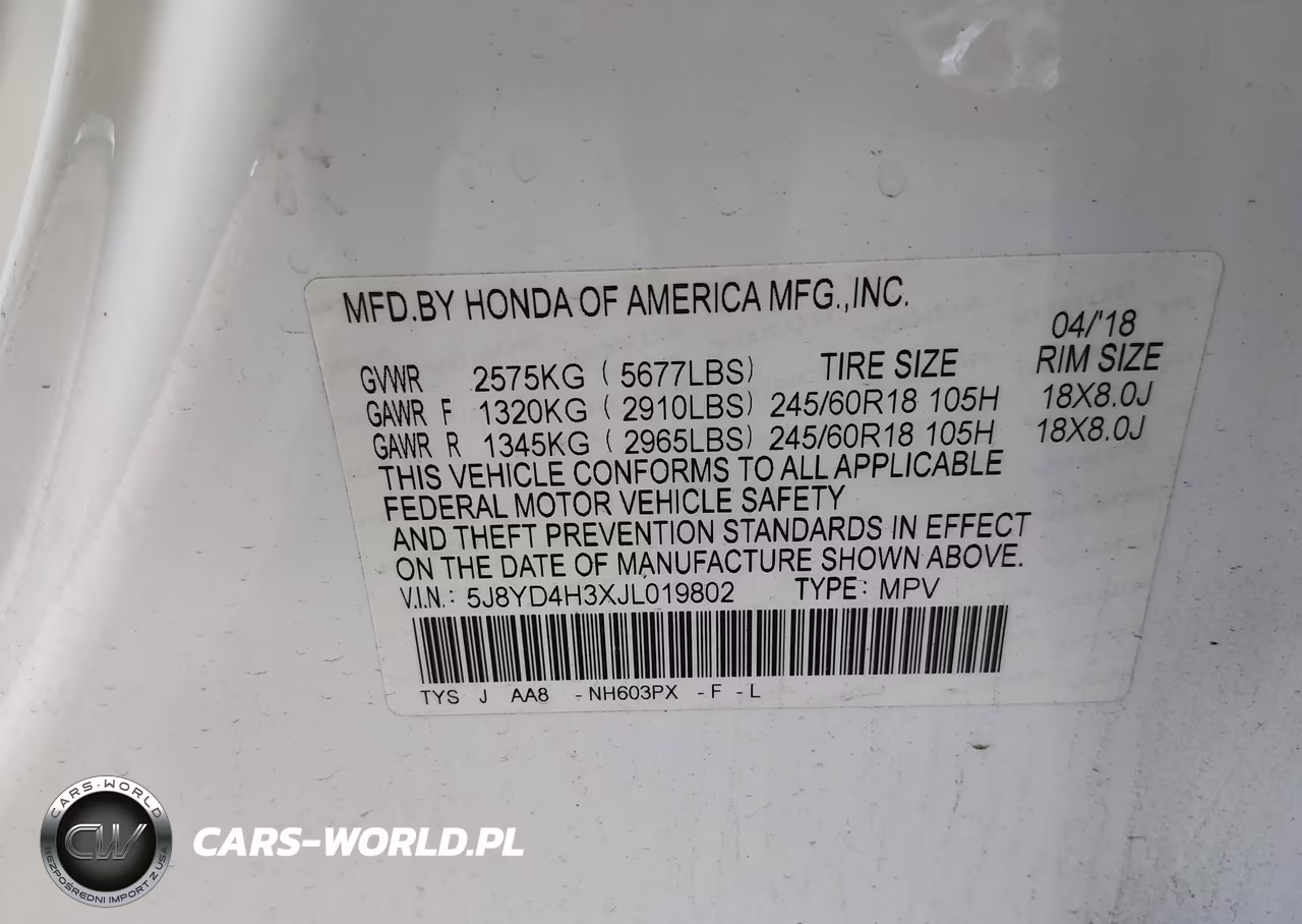 2018 Acura Mdx VIN:5J8YD4H3XJL019802 - 9