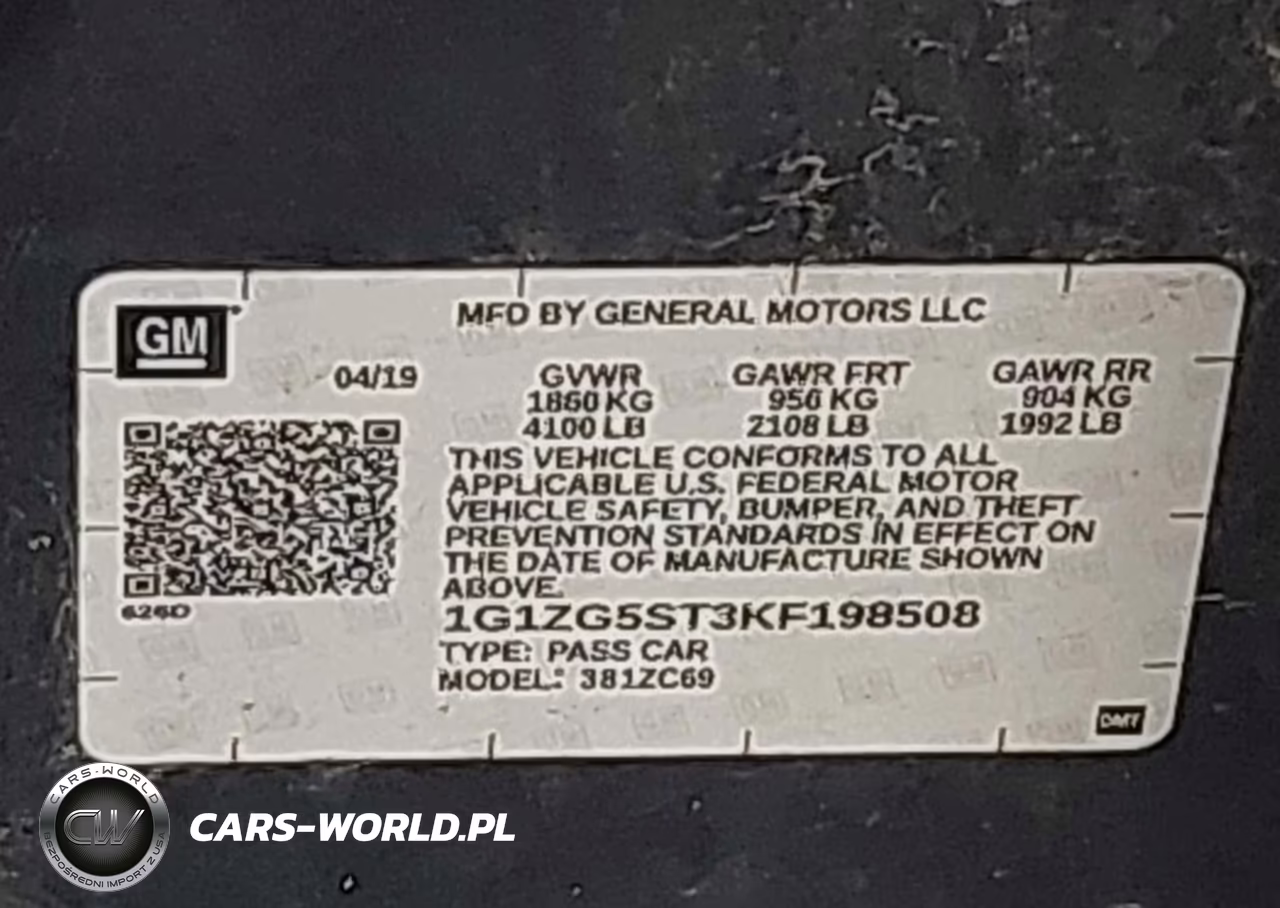 2019 Chevrolet Malibu Rs VIN:1G1ZG5ST3KF198508 - 9