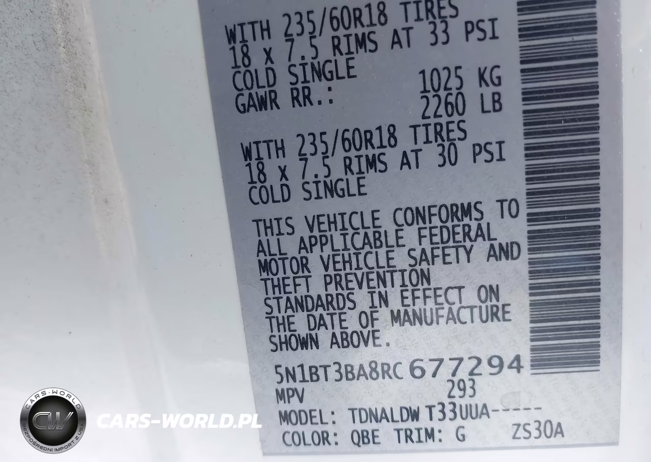 2024 Nissan Rogue Sv Fwd VIN:5N1BT3BA8RC677294 - 9