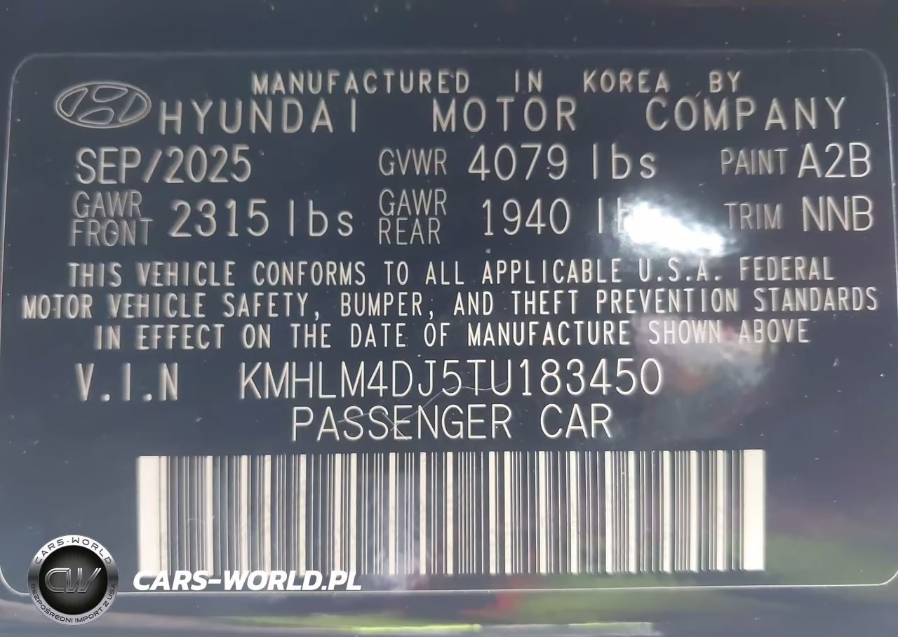 2026 Hyundai Elantra Hybrid Sel Sport VIN:KMHLM4DJ5TU183450 - 9