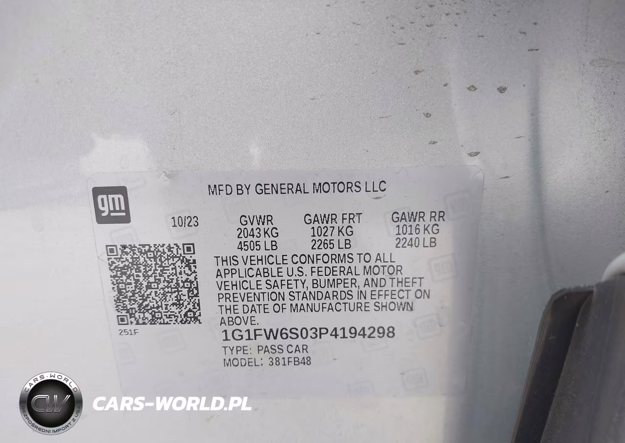 2023 Chevrolet Bolt Ev Fwd 1Lt VIN:1G1FW6S03P4194298 - 9